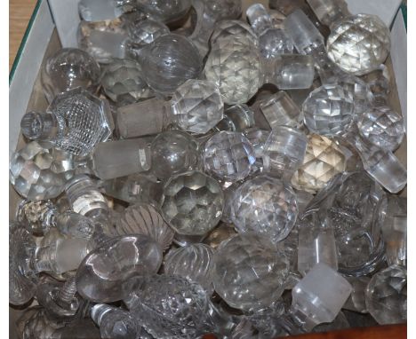 A collection of decanter stoppers
