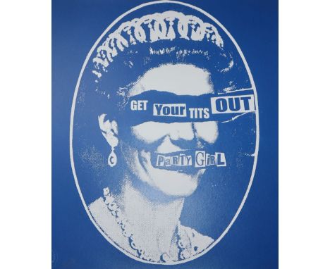 T. Wat, three limited edition prints, 'Get Your Tits Out Party Girl', two signed and dated, Artist Proof 4 and numbered 1/45,