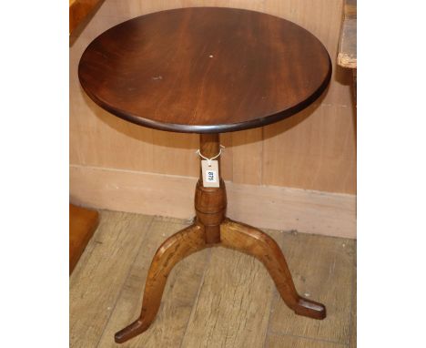 A George III tripod wine table Diam. 48cm