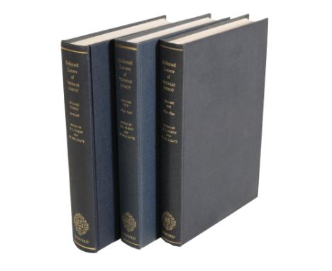 HARDY, THOMAS., THE COLLECTED LETTERS OF THOMAS HARDY, Edited by Purdy, R. L. and Millgate, M., Volumes I-III, published 1978