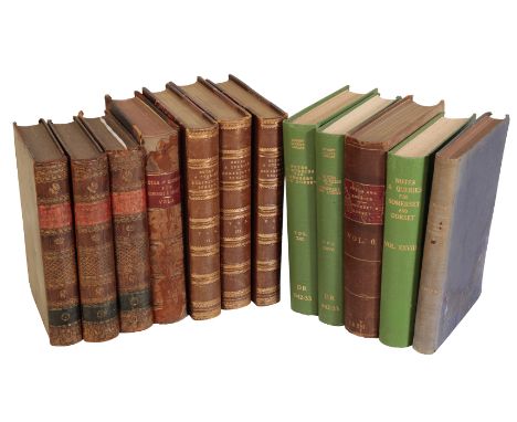 PRATT, HARVEST-HOME, VOLUMES I-III, Published 1805, London, with 'NOTES & QUERIES FOR SOMERSET AND DORSET', 1890, Volumes I-I