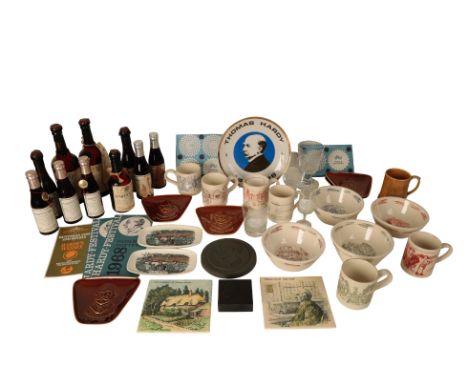 THOMAS HARDY INTEREST: A COLLECTION OF MEMORABILIA including collectable ceramics by Poole Pottery for the Hardy Festival in 