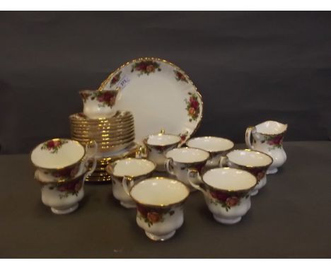 A Royal Albert 'Old Country Rose' part tea service