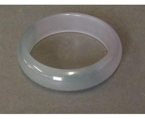A Lila jade bangle, 3'' diameter