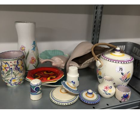A quantity of various Poole Pottery items.