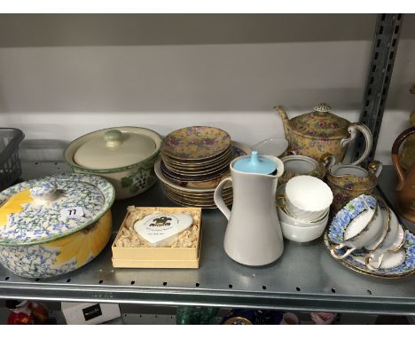 A collection of various Poole Pottery and other china t/w the residue of a Japanese floral decorated teaset.