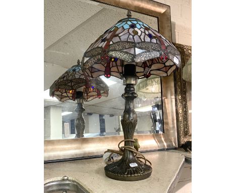 TIFFANY STYLE DRAGONFLY LAMP 52.5 CMS (H) APPROX