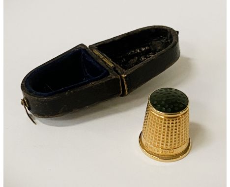 H/M SILVER CASED CHARLES HORNER STONE THIMBLE