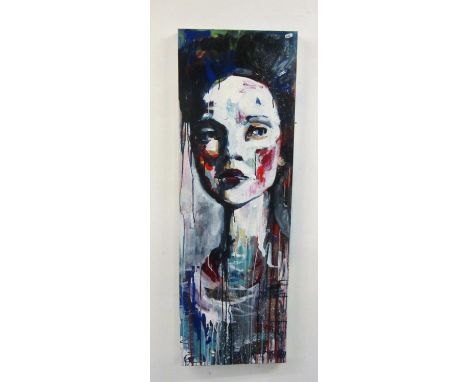 Abstract Portrait Female, approx. 47" x 40" By Millie Gleeson