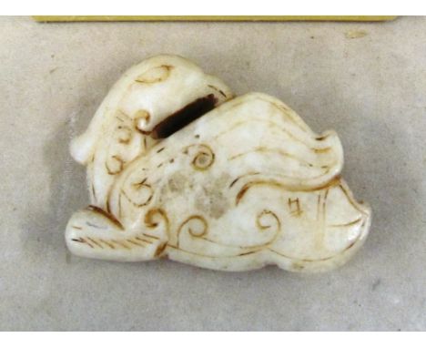 A jade carving of a bird