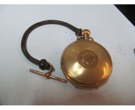 A gold-plated pocketwatch Rolex lever movementwinds and working ok