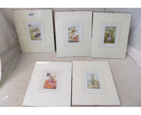 C M Barker – five prints fairies