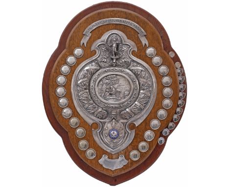 LMS Presentation Shield THE SIR THOMAS WILLIAMS CHALLENGE SHIELD with a silver plate at the bottom 1952 THIS TROPHY BECAME TH