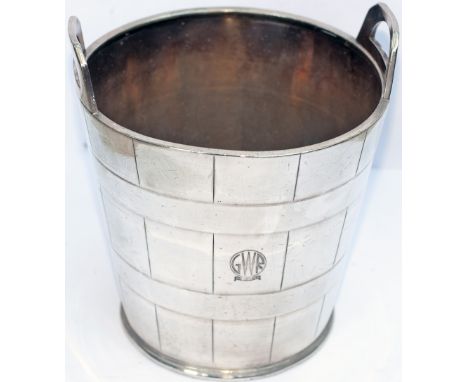 Great Western Railway Hotels silverplate large Wine / Champagne ice bucket. Marked with the GWR roundel coat of arms and base