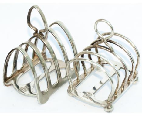 Great Western Railway Hotels silverplate Toast racks x 2 one marked with the GWR roundel coat of arms and base marked Mappin 