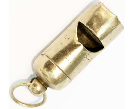 Lancashire &amp; Yorkshire Railway nickel plated brass organ pipe whistle. Stamped on the top L&amp;Y 284 Thornton and Son Bi