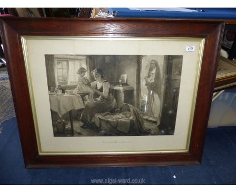 A large wooden framed A. Kemp Tebby Print entitled 'More Ways to Heaven than one', 36" x 28".