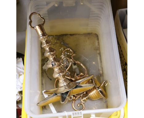 Judaica - parts of a Sabbath lamp