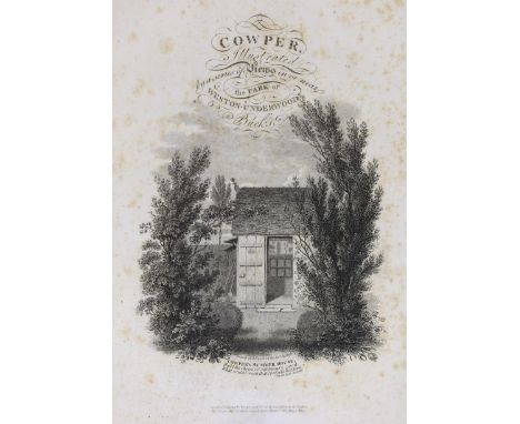 ° ° BUCKS: (Storer, James) The Rural Walks of Cowper; displayed in a series of views near Olney, Buckinghamshire ... with Des