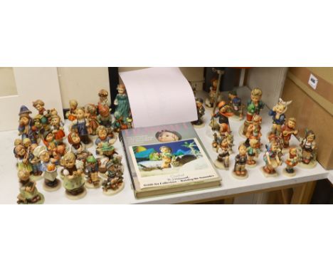 A collection of Hummel / Goebel figures
