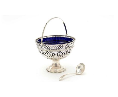 A Victorian silver sugar basket, by Cartwright, Hirons &amp; Woodward (George Cartwright, Joseph Hirons &amp; Horace Woodward