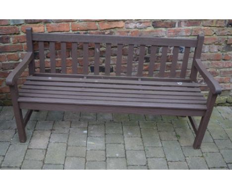 Wooden garden bench