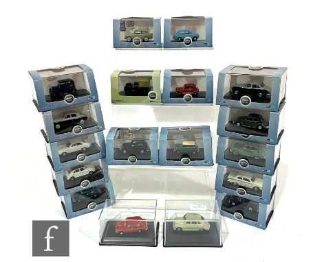 A collection of Oxford 1:76 scale diecast models, mostly Oxford Automobile Company, boxed. (18) 