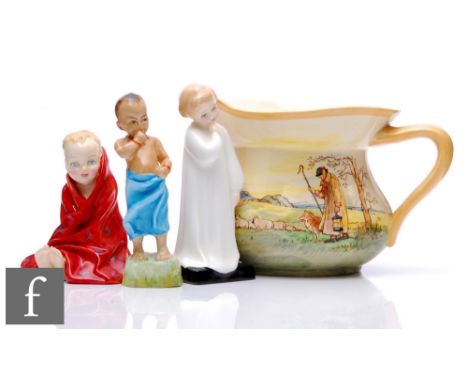 A Royal Worcester model from the&nbsp;Children of the World series modelled by Freda Doughty titled Burmah [sic], together wi