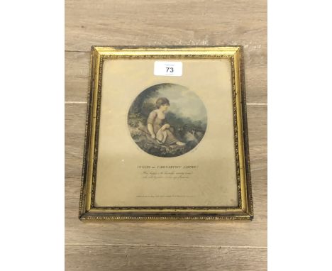 AFTER RICHARD WESTAL A GIRL OF CARNARVON SHIRE FRAMED COLOURED STIPPLE ENGRAVING AFTER R WESTAL AND ENGRAVED BY T RYDER PUBLI