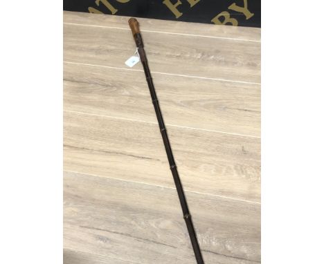 ANTIQUE CANE SWORDSTICK WITH 57 CM SOLINGEN BLADE