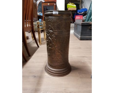 EMBOSSED BRASS STICK STAND