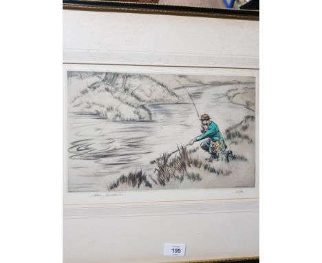 A VINTAGE SIGNED PRINT BY HENRY WILKINSON