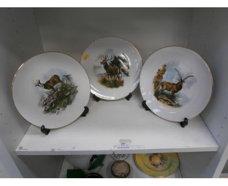 3 Royal Worcester Collectors Plates