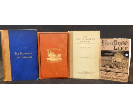 WILLIAM MITCHELL ACWORTH: THE RAILWAYS OF ENGLAND, London, John Murray, 1889, 1st edition, 16 plates, 28pp adverts at end dat