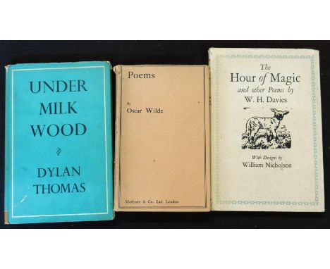 W H DAVIES: THE HOUR OF MAGIC AND OTHER POEMS, ill William Nicholson, London, Jonathan Cape, 1922, 1st edition, original boar