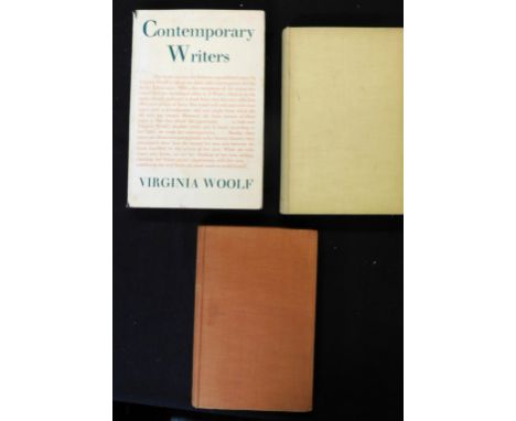 VIRGINIA WOOLF: 3 titles: A ROOM OF ONE'S OWN, London, Hogarth Press, 1929, 1st edition, contemporary inscription and news cu
