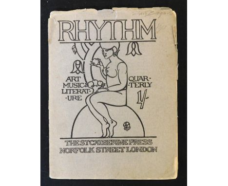 RHYTHM ART LITERATURE MUSIC QUARTERLY, London, The St Catherine Press, 1911, 1st edition, vol 1 No 1, includes Pablo Picasso 