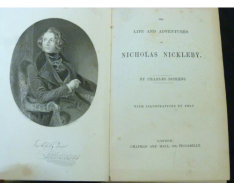 CHARLES DICKENS: THE POSTHUMOUS PAPERS OF THE PICKWICK CLUB, ill R Seymour &amp; H K Browne, London, Chapman &amp; Hall, 193 