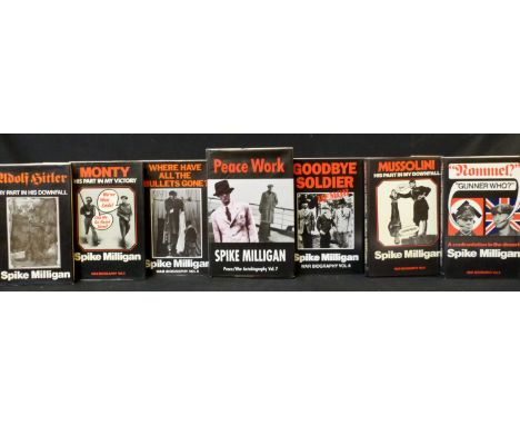 SPIKE MILLIGAN: 7 titles: ADOLF HITLER, MY PART IN HIS DOWNFALL, London, Michael Joseph, 1971, 1st edition, original cloth, d