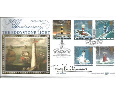 The Eddystone Light 300th Anniversary FDC. Signed by Tony Bullimore. 24/4/1998 Plymouth postmark. Good Condition. All signed 