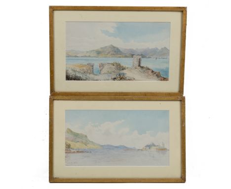 In the manner of General Sir John Miller Adye (British 1819-1900) A pair of coastal pictures of Mauritius, the first Maheburg