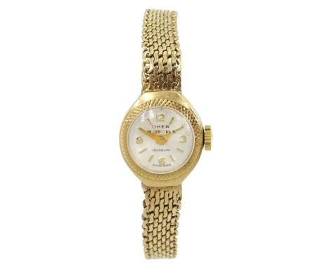 Omer 9ct gold ladies manual wind wristwatch, hallmarkedCondition Report:Approx 9.4gm (excluding movement), bracelet also hall