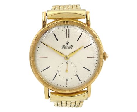 Rolex Precision Metropolitan Chronometer, gentleman's 18ct gold manual wind wristwatch, circa 1950s, Ref. 4325, case No. 3764