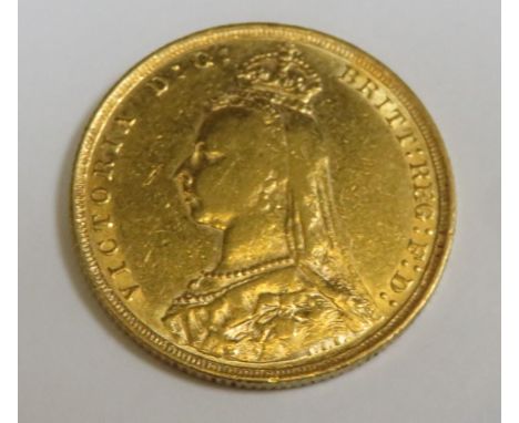 Queen Victoria 1889 gold full sovereign 