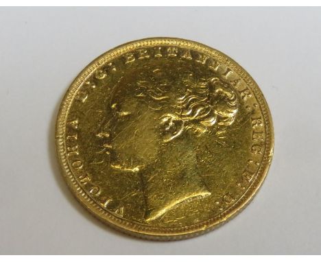 Queen Victoria 1878 gold full sovereign 