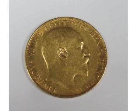 King Edward VII 1907 gold full sovereign