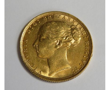 Queen Victoria 1884 gold full sovereign 