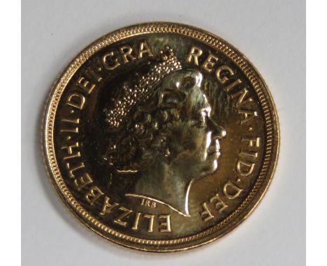 Queen Elizabeth II 2012 gold full sovereign 