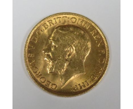 King George V 1915 gold full sovereign 