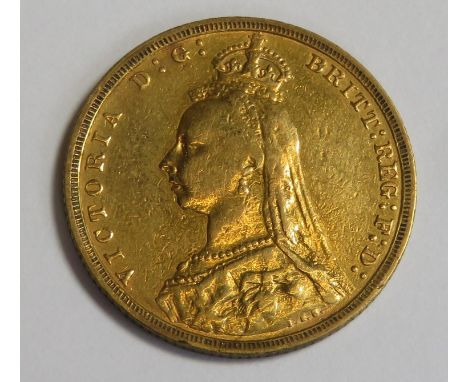 Queen Victoria 1891 gold full sovereign 